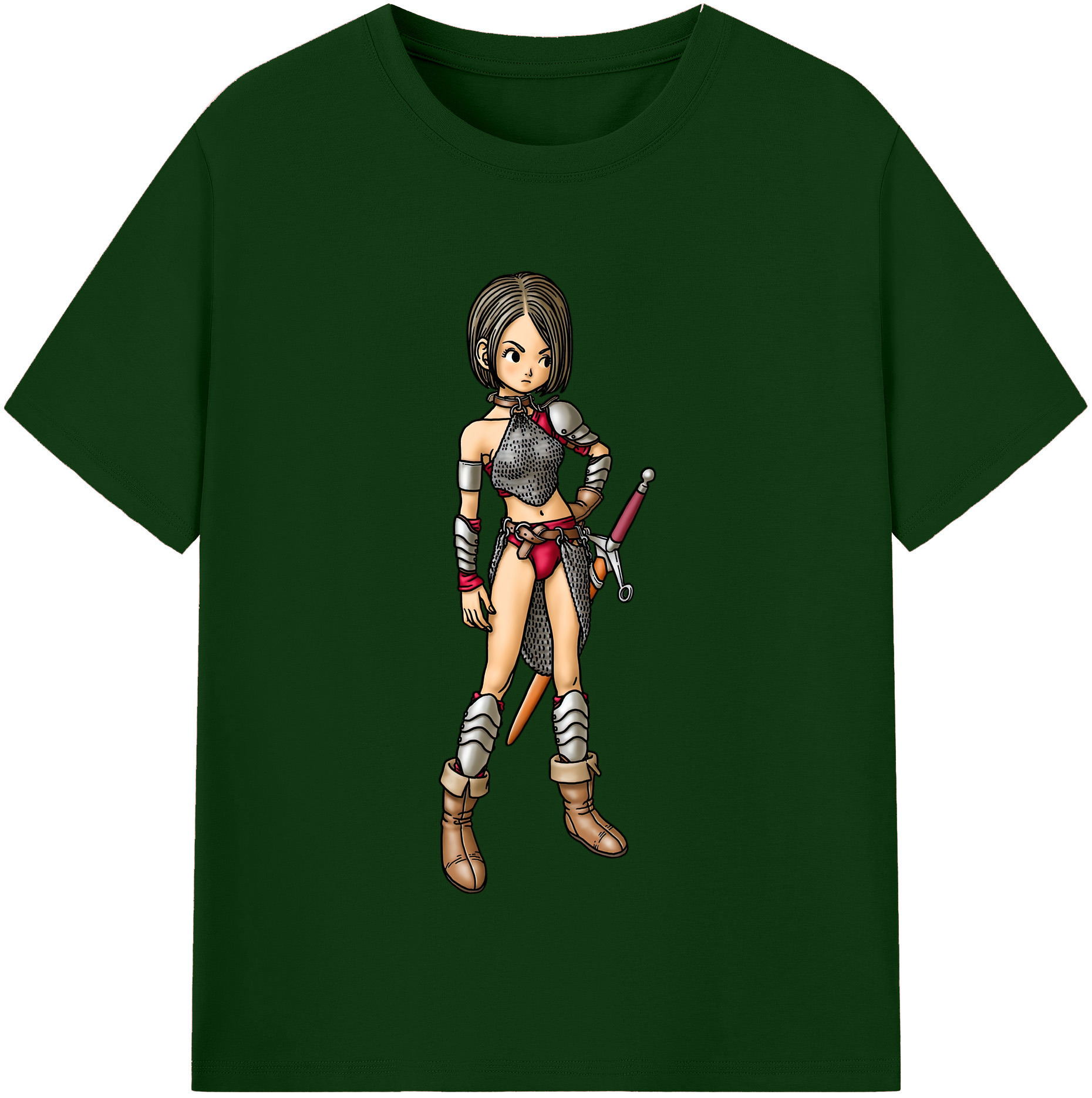 （画像用） ドラゴンクエスト Doragon Kuesuto Dragon Quest 綿100％半袖Tシャツ（フロントプリント）